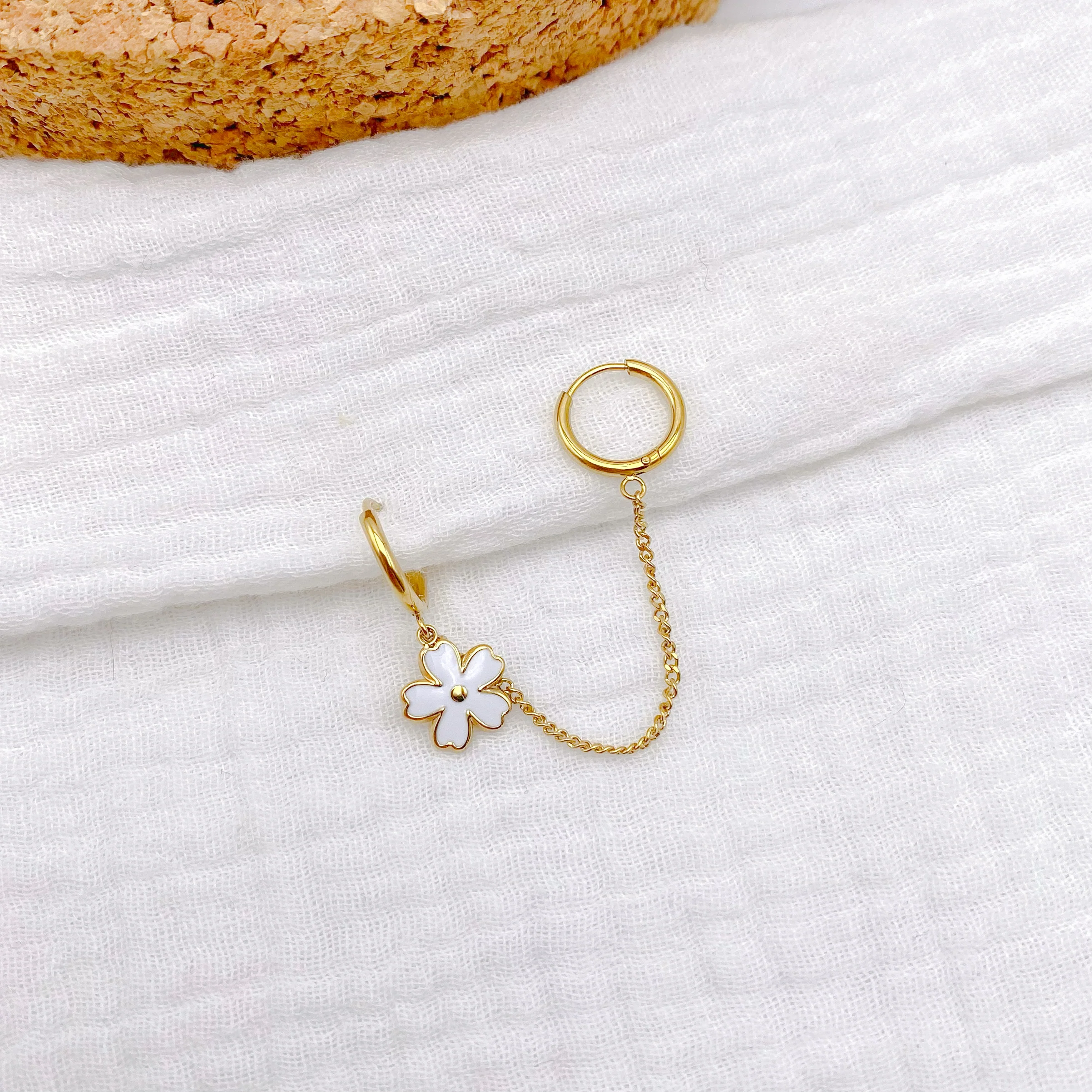 Boucles d'oreilles en acier inoxydable